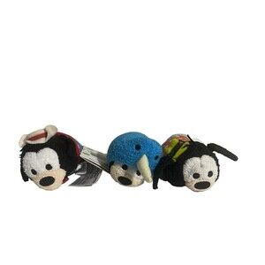 Disney Tsum Tsum Goofy Mini Plush Lot 3 RARE